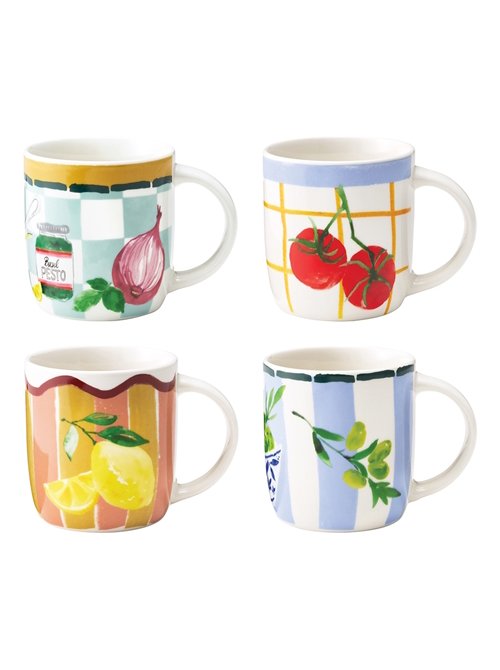 Porto Valentina Set of 4 Mugs